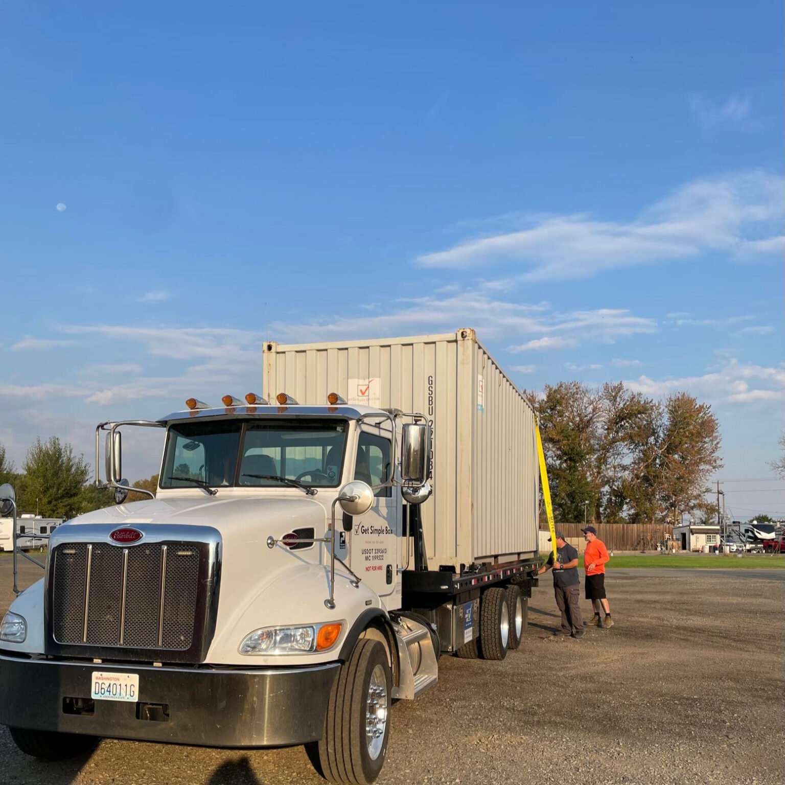 Container delivery Truck Set For Delivery